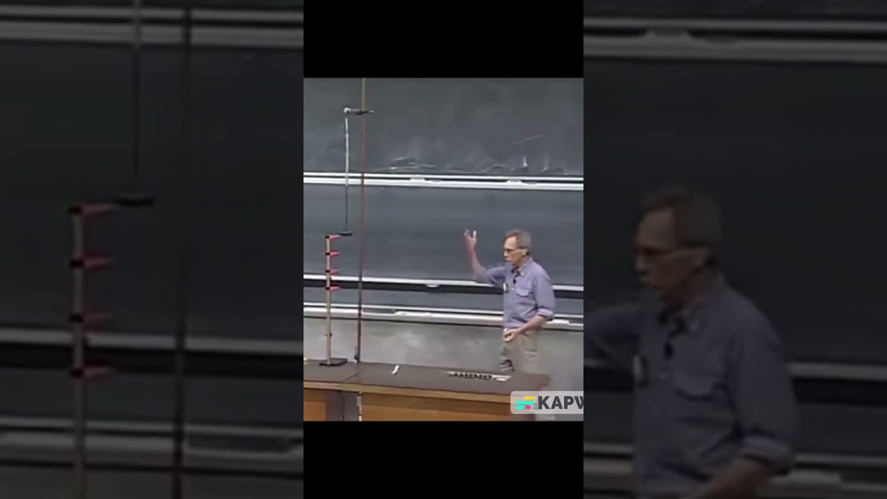 Walter Lewin displays Hooke's Law for an ideal spring