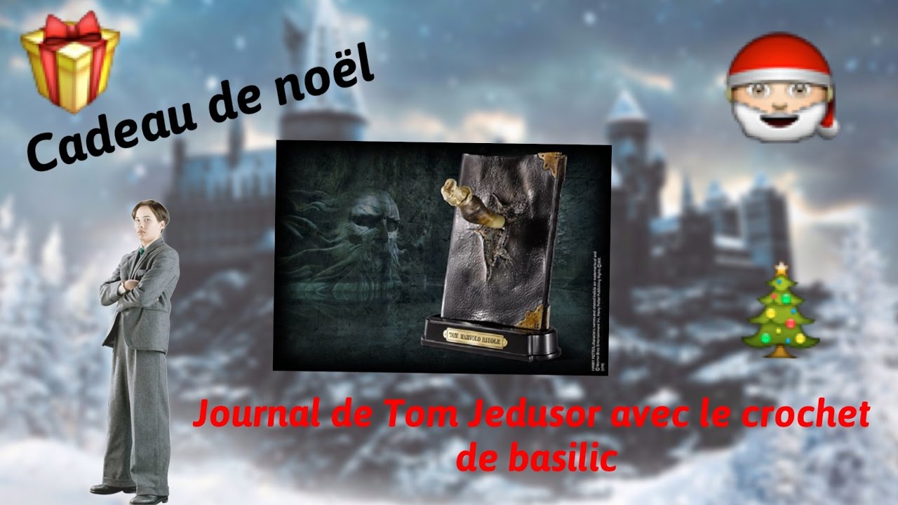 Cadeau de Noël : journal de Tom Jedusor avec le crochet de basilic