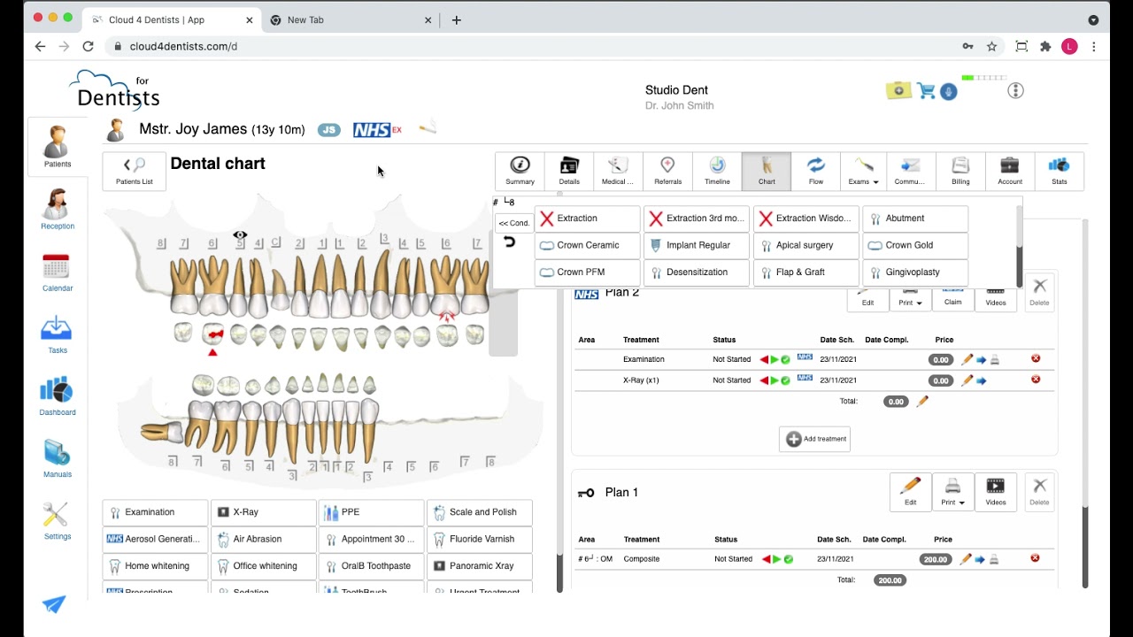 Cloud 4 Dentists - System Overview (old UI)