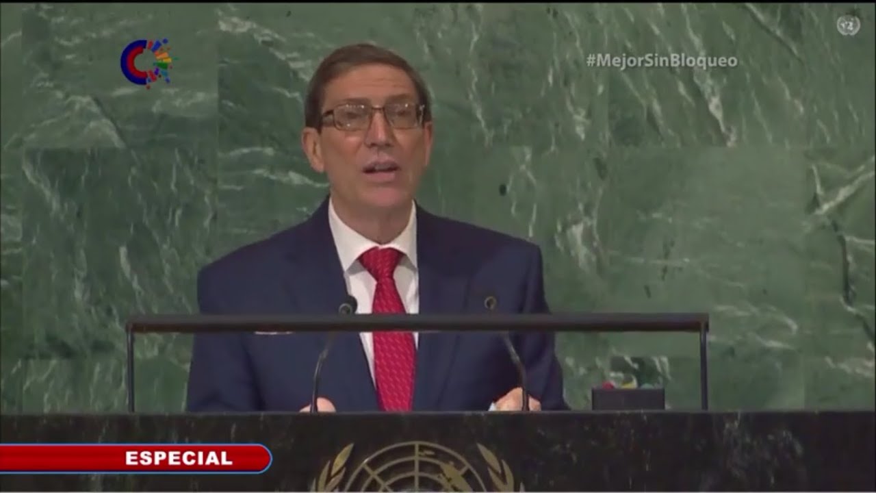 Intervención del canciller cubano, Bruno Rodríguez Parrilla