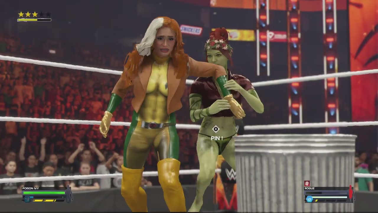 WWE 2K24 Poison Ivy vs Rogue WCW women champion match