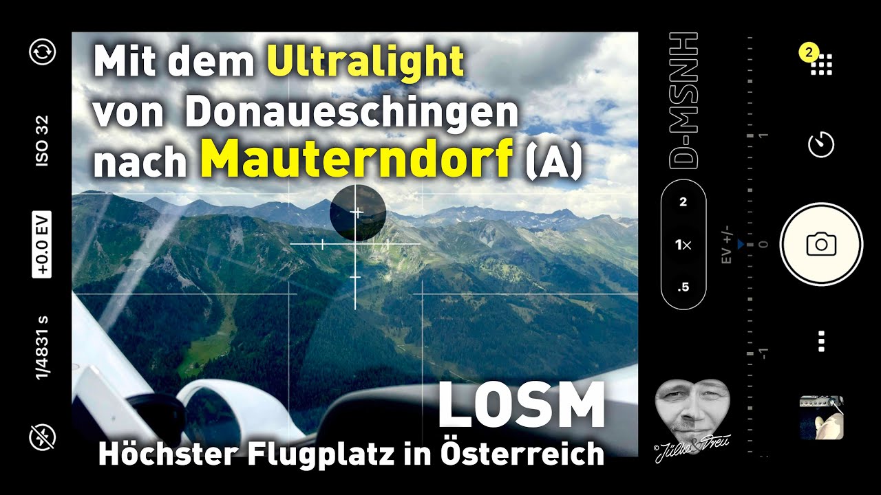TagesausFLUG mit dem UL zum höchstgelegenen Flugplatz in Österreich.
