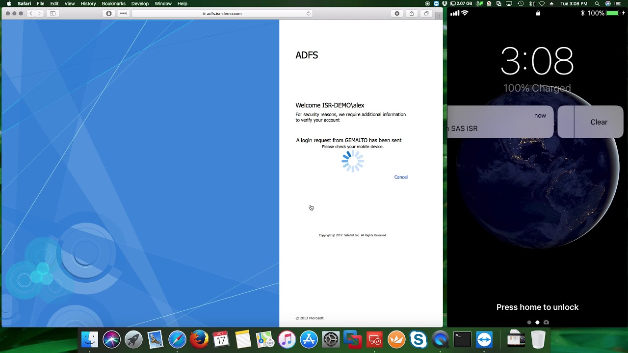 OWA 2013 using ADFS and Gemalto SAS