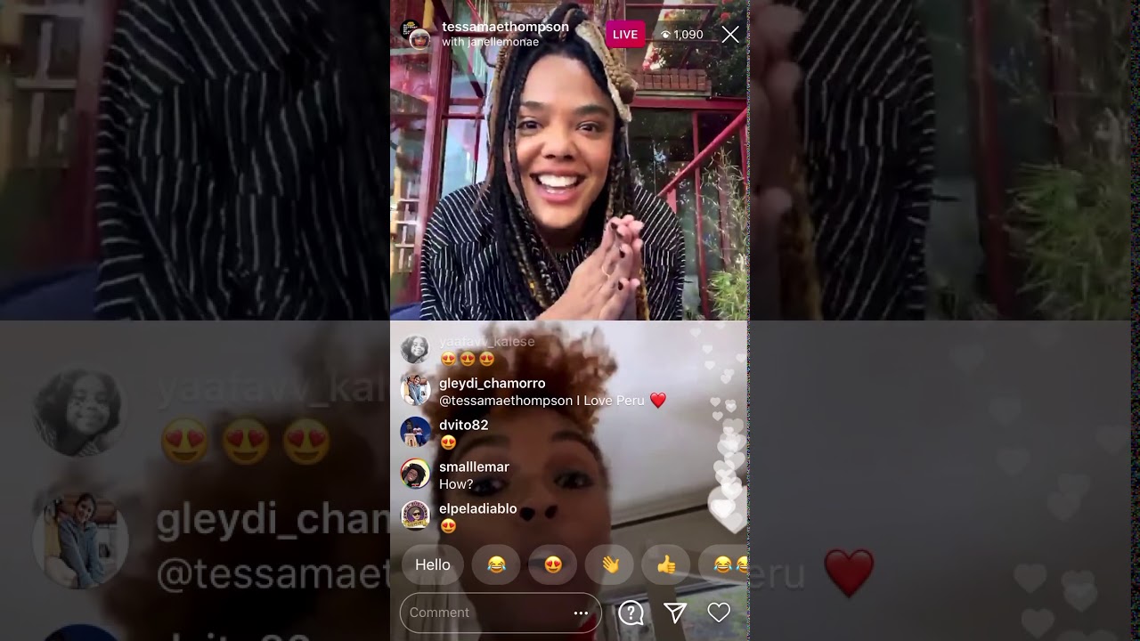 Tessa Mae Thompson With Janelle Monae Instagram Live October 30, 2020
