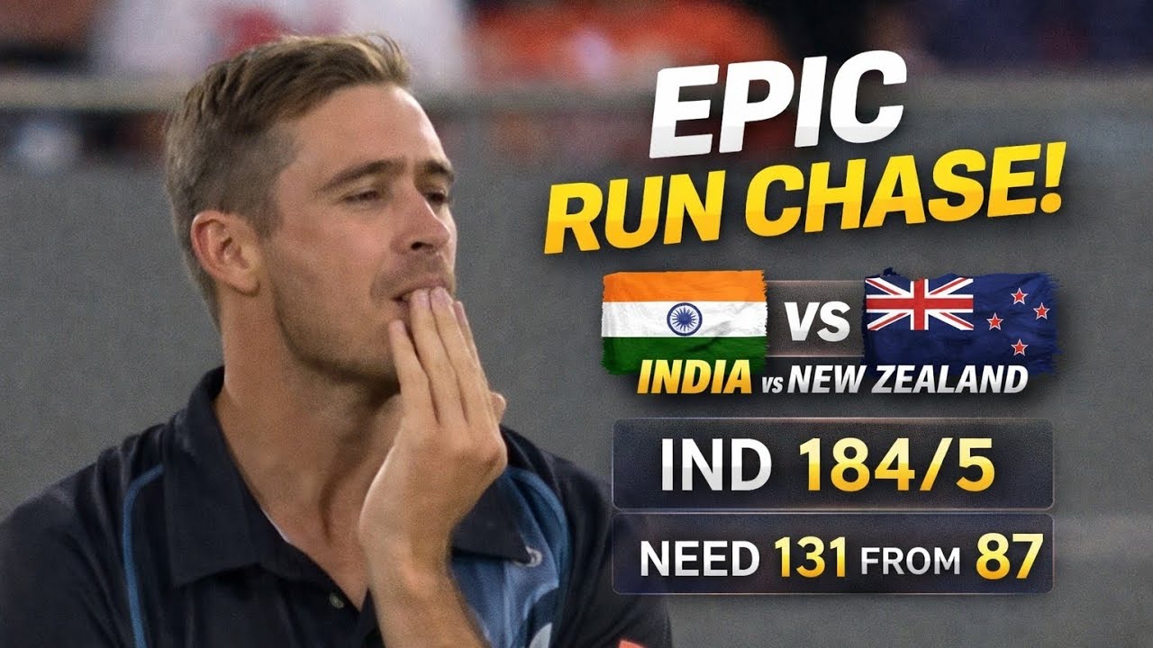 India’s Greatest Run Chase vs New Zealand 🔥 | IND vs NZ Thriller Highlights