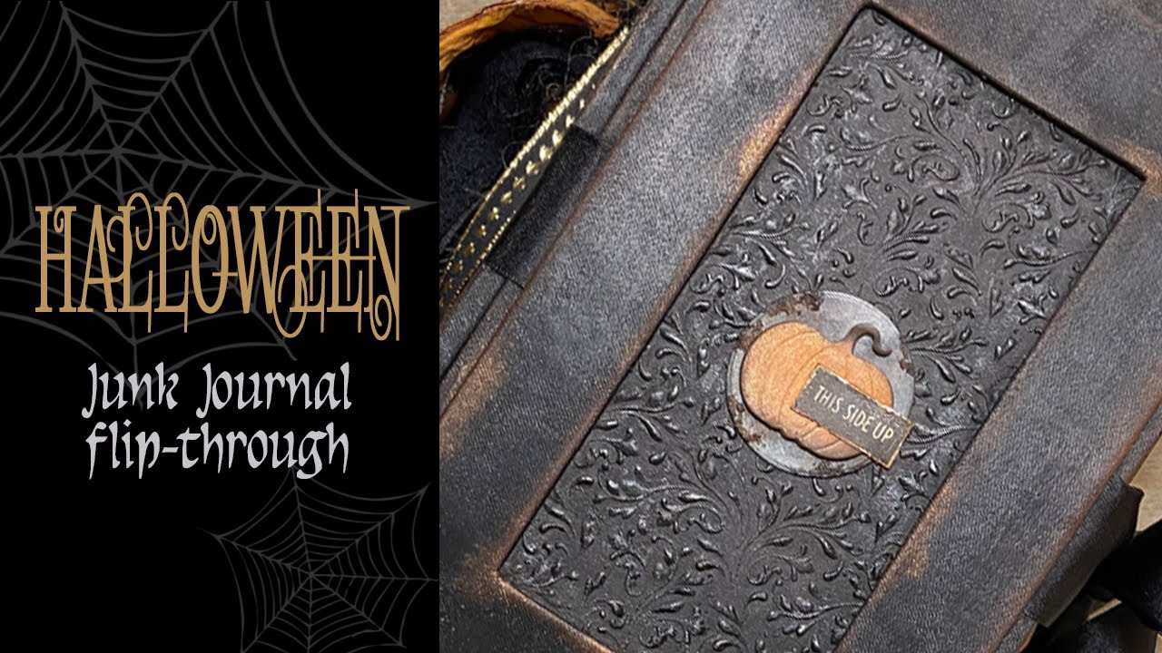 Halloween junk journal flip-through