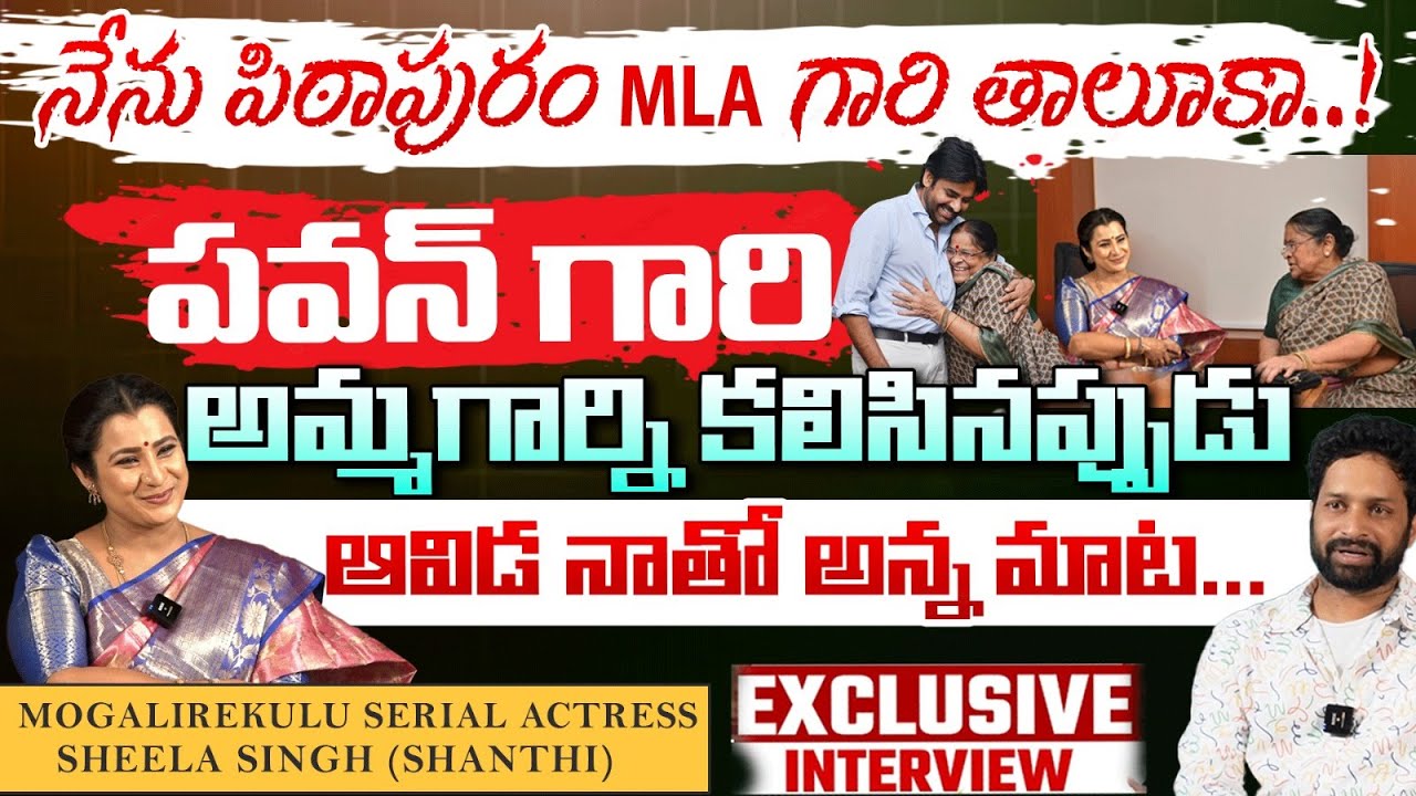 Mogalirekulu Serial Actress Sheela Singh (Shanthi ) Exclusive Interview | Red Tv Entertainment