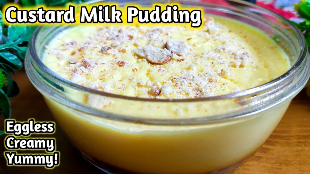 Custard Milk Pudding Recipe - 3 ingredient Eggless | caramel custard pudding cake