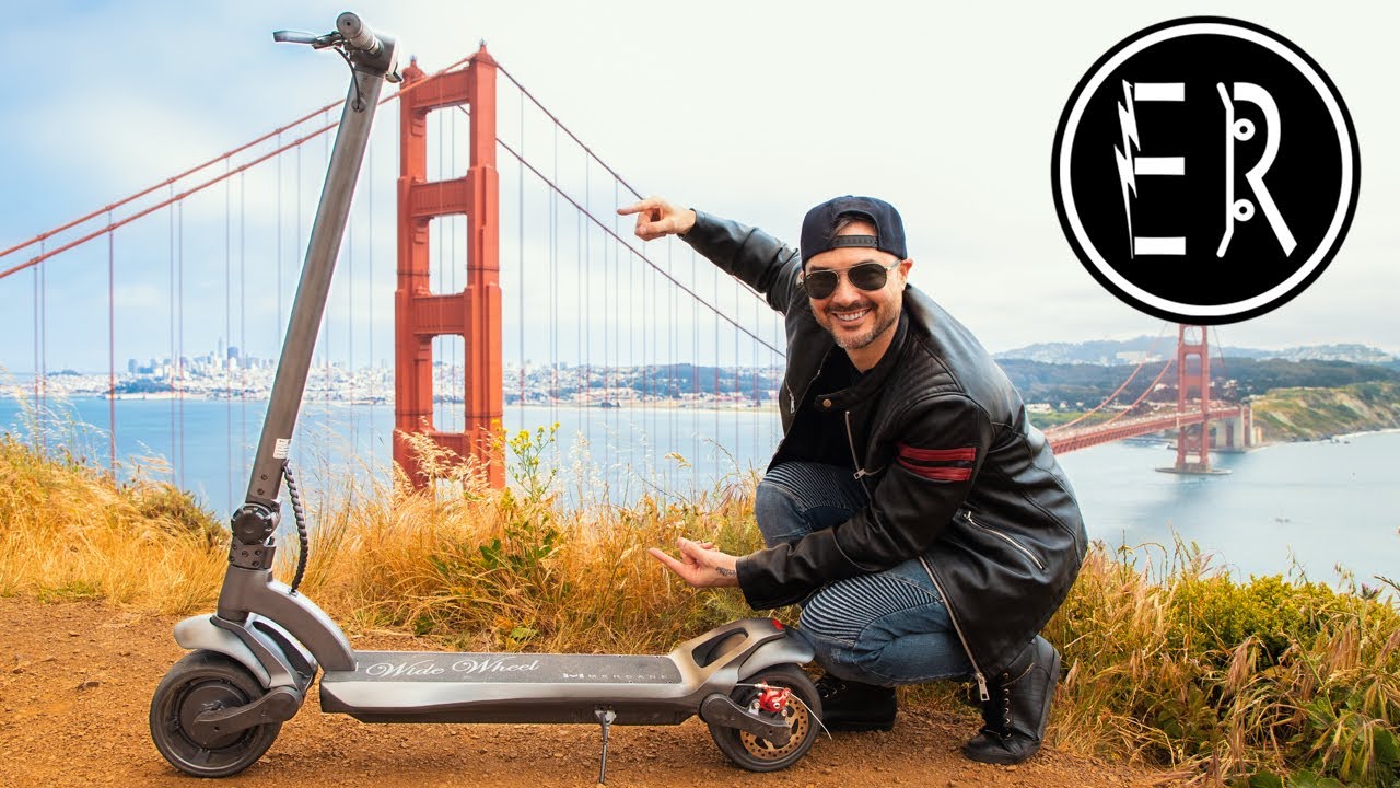 !GIVEAWAY! INSANELY POWERFUL electric scooter destroys San Francisco hills: Widewheel review