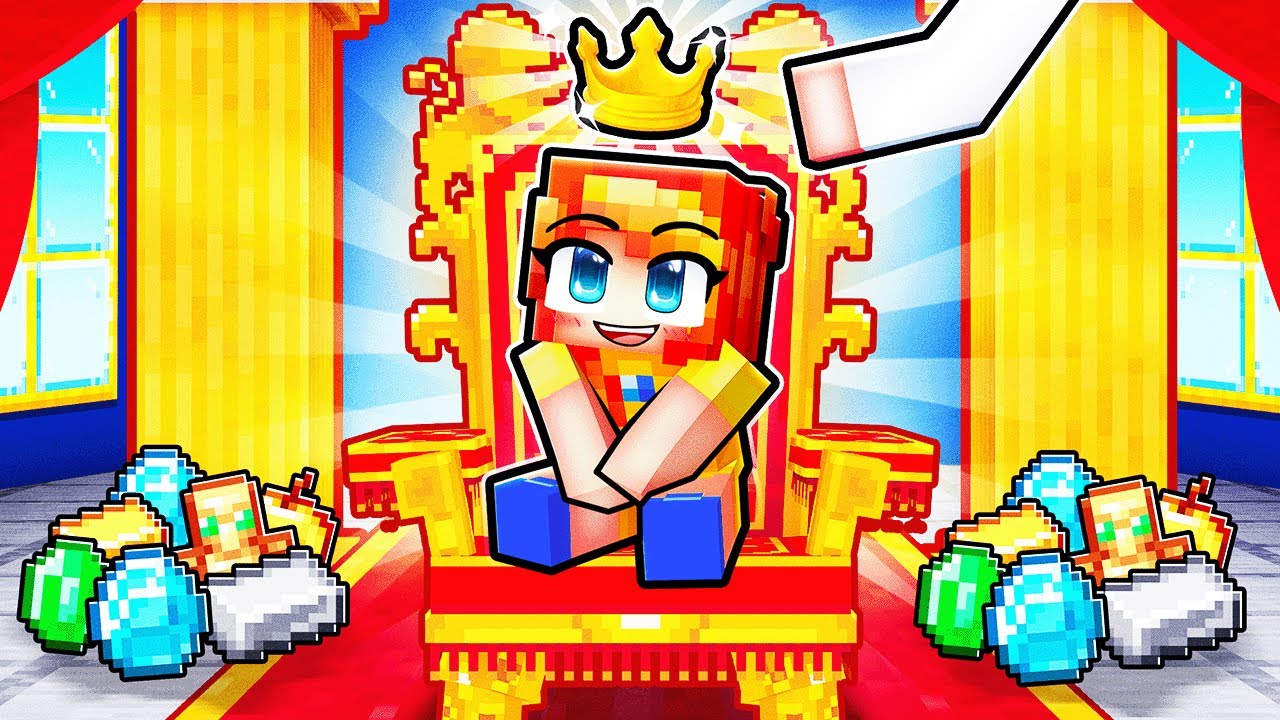PLAYING as a BABY PRINCESS in MINECRAFT!