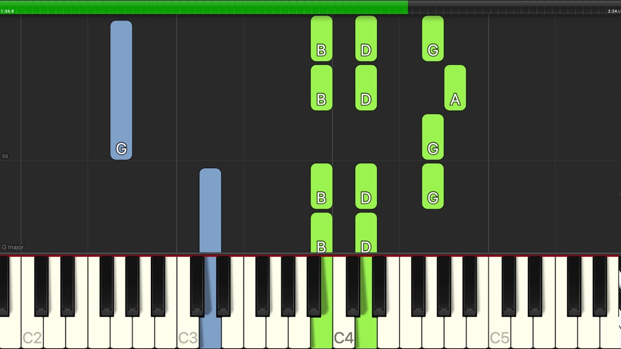 Irish Folksong - Wild Rover - Piano Cover Tutorials - Backing Track