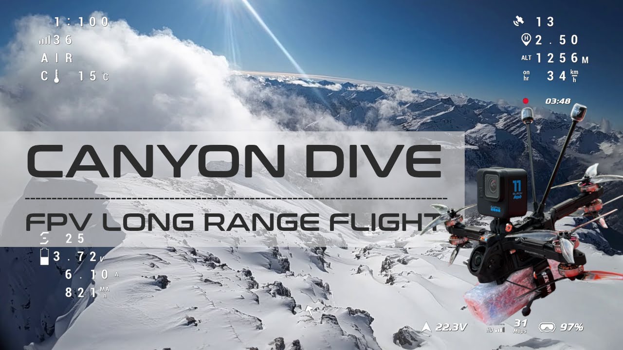 FPV Long Range Flight | Canyon Dive | HGLRC Rekon Y6