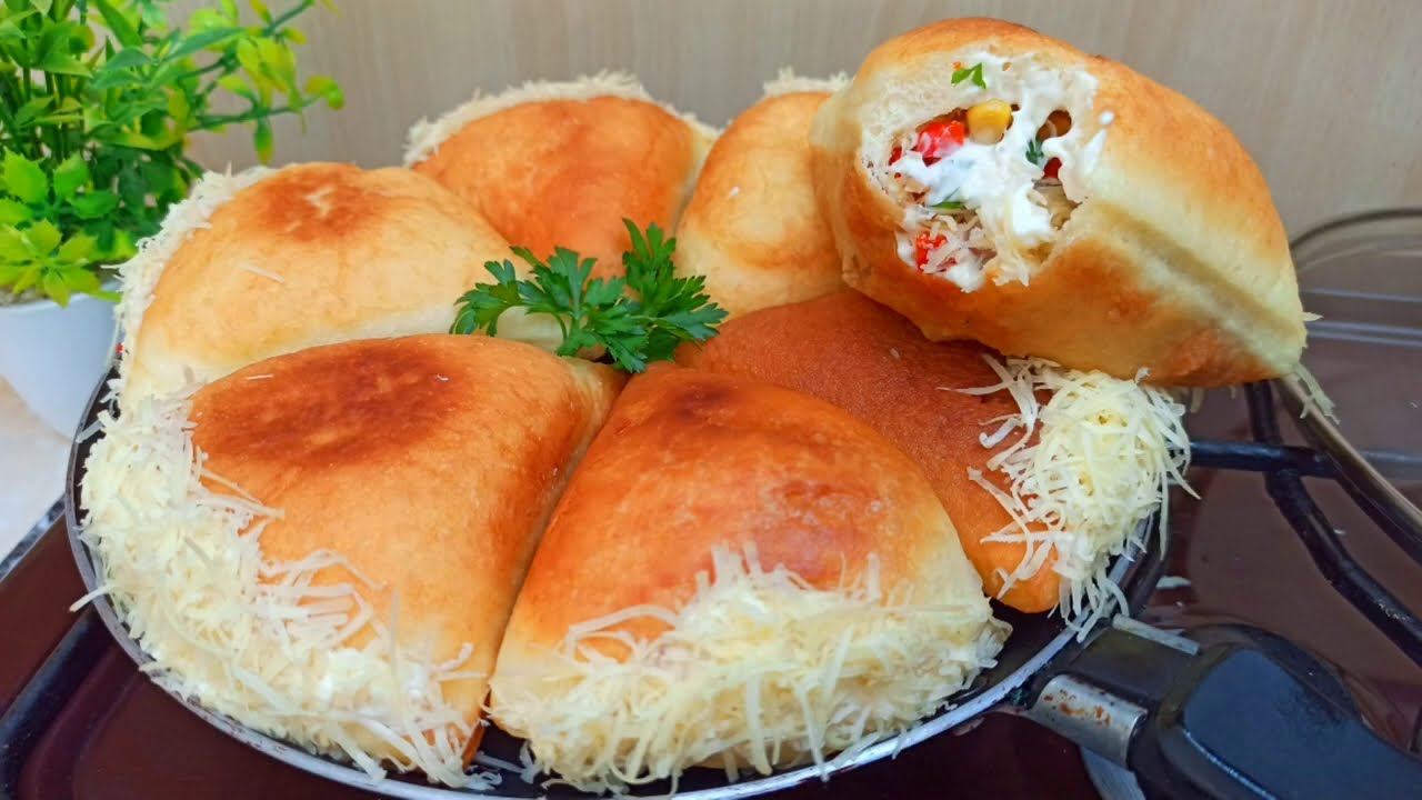 Настолько хорошо, что на столе ничего не осталось‼ ️ 😋😋😋 Рецепт пикантных пончиков 👌🔝