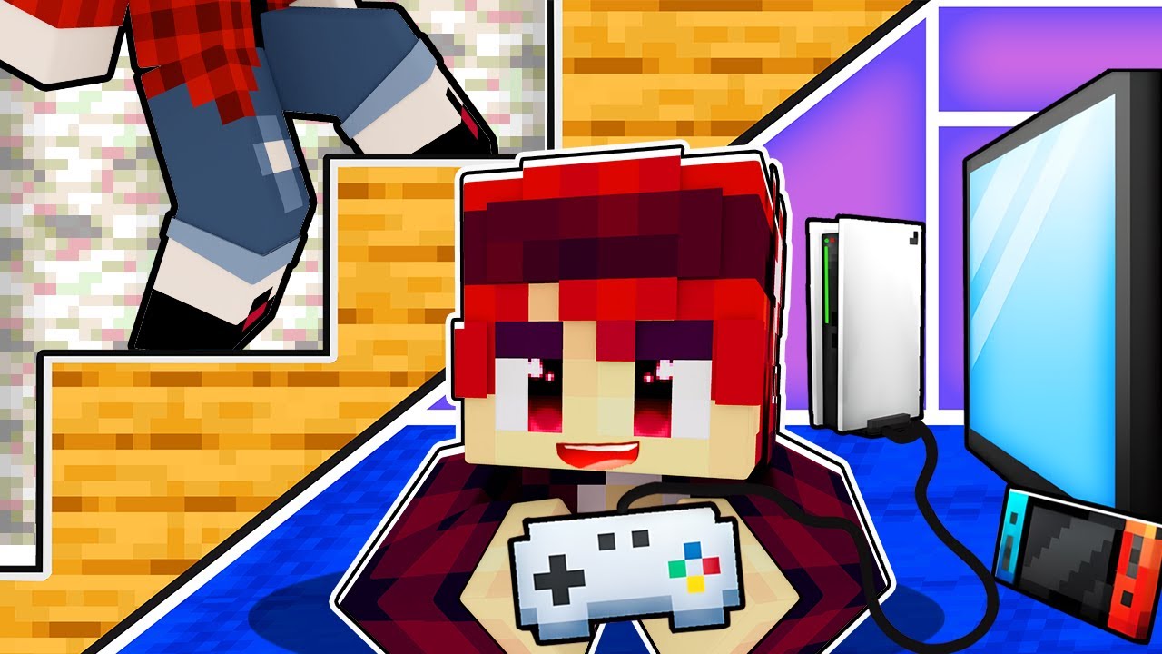 Hachi Thử Thách 24 Giờ Xây Phòng Gaming Bí Mật Tại Nhà Trong Minecraft