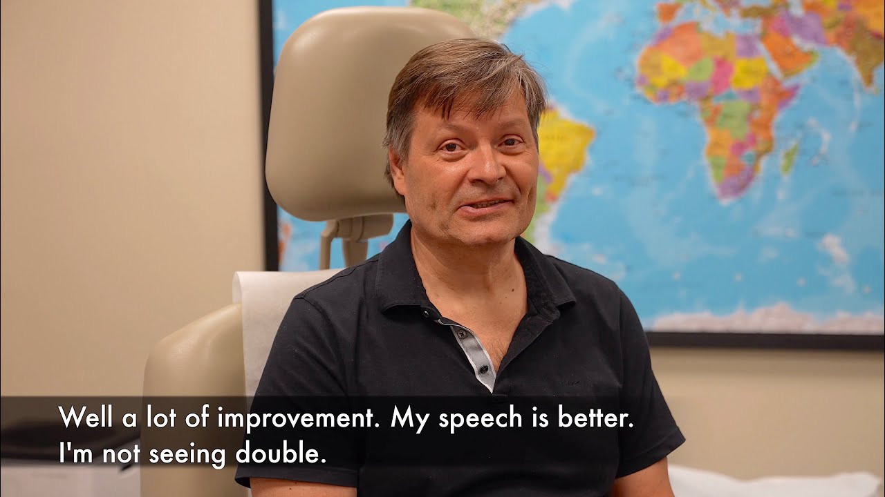 Improvement in balance, movement, & pain 1 year after stroke following PSE treatment by Dr. Tobinick