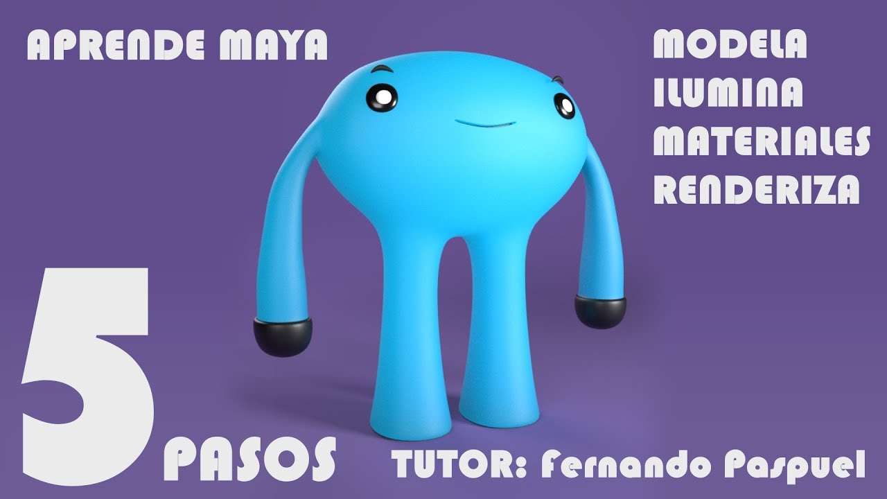 ⭕Tutorial: 💪MODELADO y RENDERIZDO💪 ( 0 A 100) en Autodesk MAYAy arnold render
