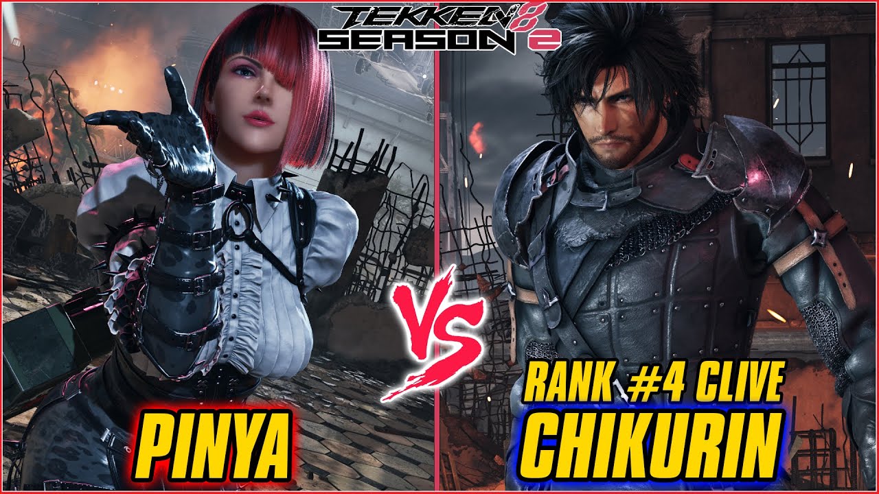 TEKKEN 8 | PINYA (ANNA) vs CHIKURIN (RANK #4 CLIVE) | TEKKEN 8 RANKED MATCH
