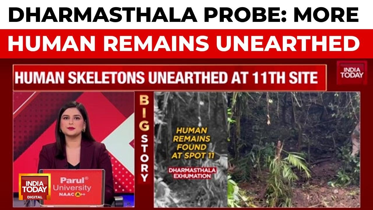 Dharmasthala Exhumation: Human Remains Found At 11th Site Probed By SIT | India Today News