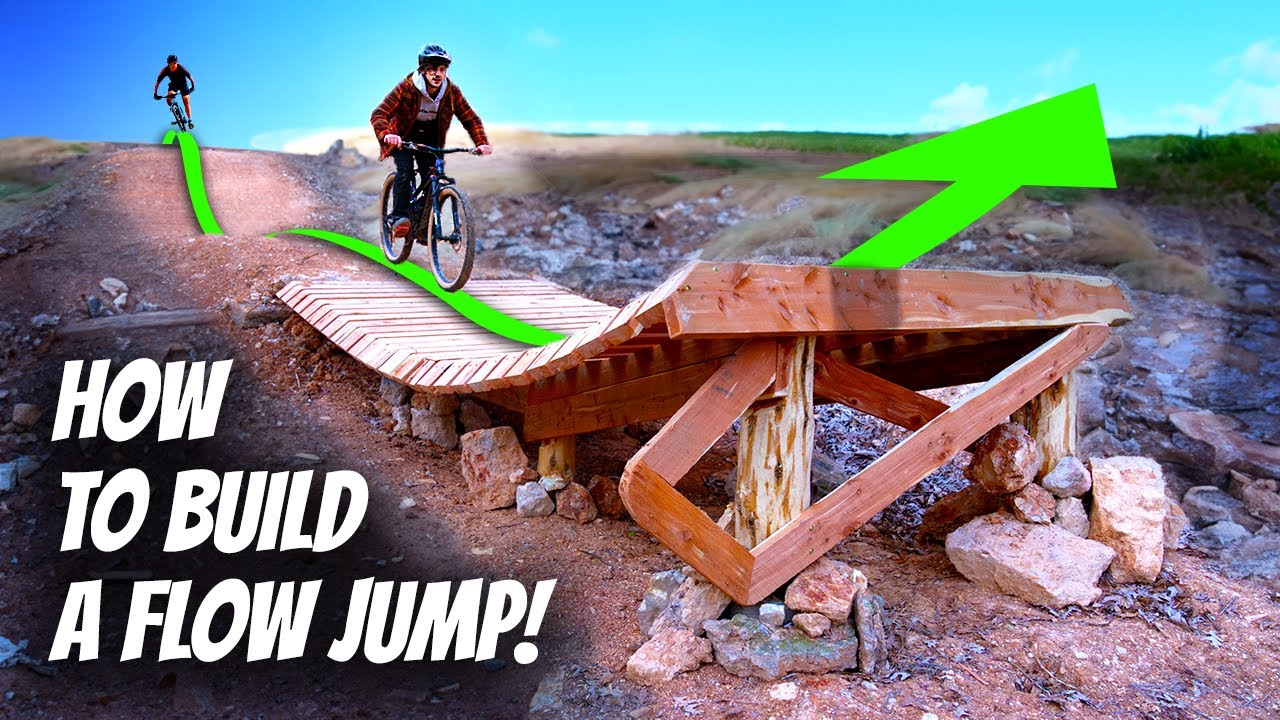 How I Built a CREAMY Wooden Jump for Mountain Biking!
