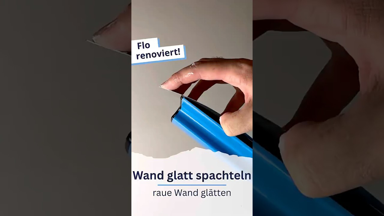 Wand glatt spachteln: damit geht&lsquo;s einfacher!