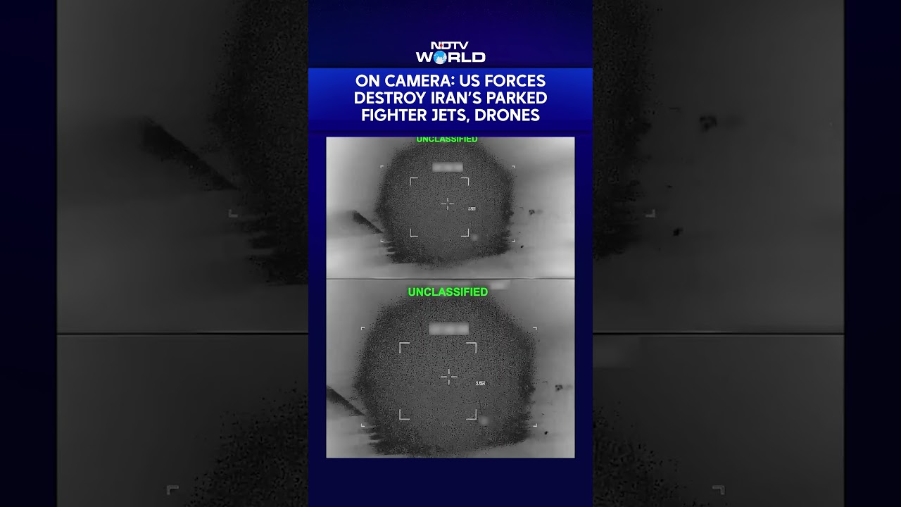 On Camera: US Destroys Iran's Parked Fighter Jets, Drones In Seconds