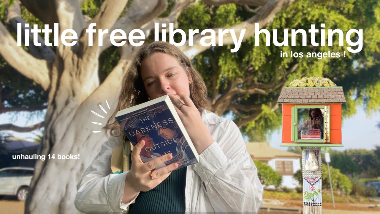 LITTLE FREE LIBRARY HUNTING 📖🌷📬 | unhaul 14 books with me!