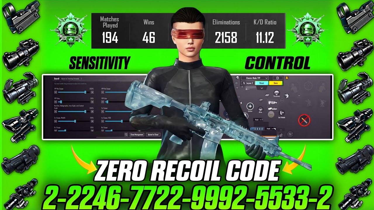 NEW UPDATE 4.2 CODE 🔥 PUBG MOBILE/BGMI SENSITIVITY SETTINGS 2026 | BEST SCOPE SENSITIVITY SETTINGS✅