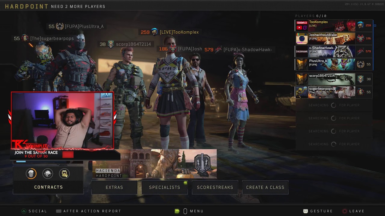 Battling my friends // Black Ops 4 // Youtube:Tookomplex
