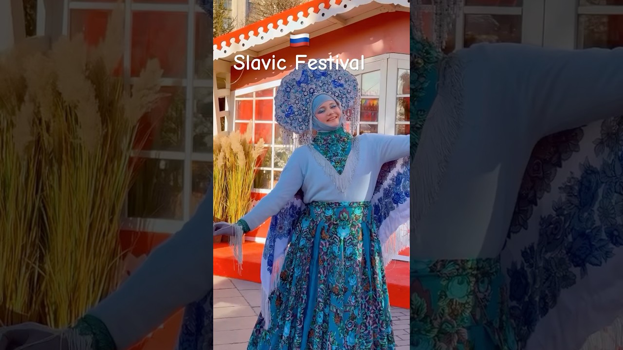 💚Beautiful #slavic festival #moscow #russia #russiangirl #russianvlog #traditional @Luv2SeeMore