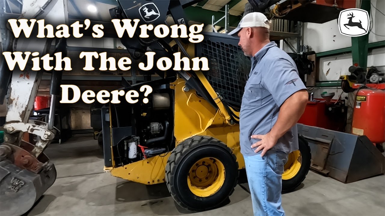 John Deere 320D from the auction is hard to start and runs rough.