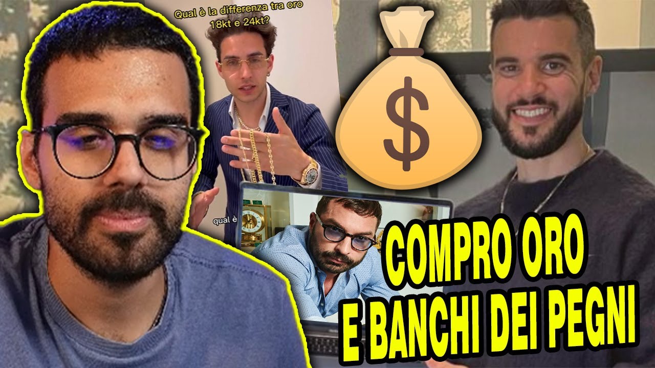 Dario Moccia SCOPRE gli INFLUENCER Compro Oro e Banco dei Pegni (Liconti, Ruzza e Il Gioielliere)