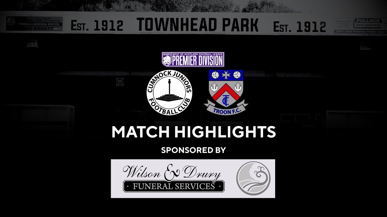 Cumnock Juniors vs Troon | WOSFL Premier Division | Wednesday 13th August 2025