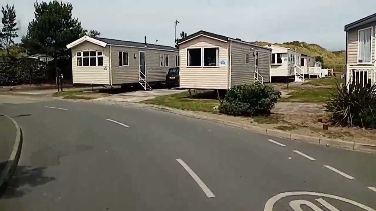 Leaving Presthaven Sands  Holiday Park....