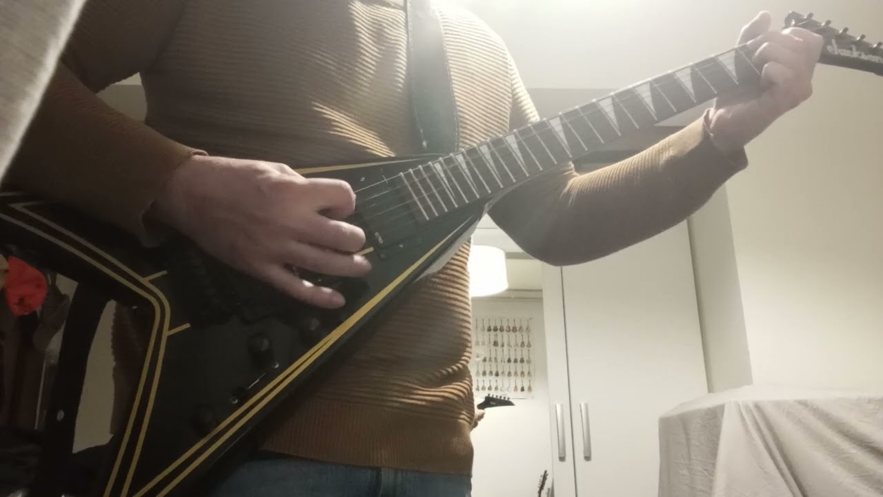 MASTER OF PUPPETS guitar cover with Jackson king V (kv5fr )