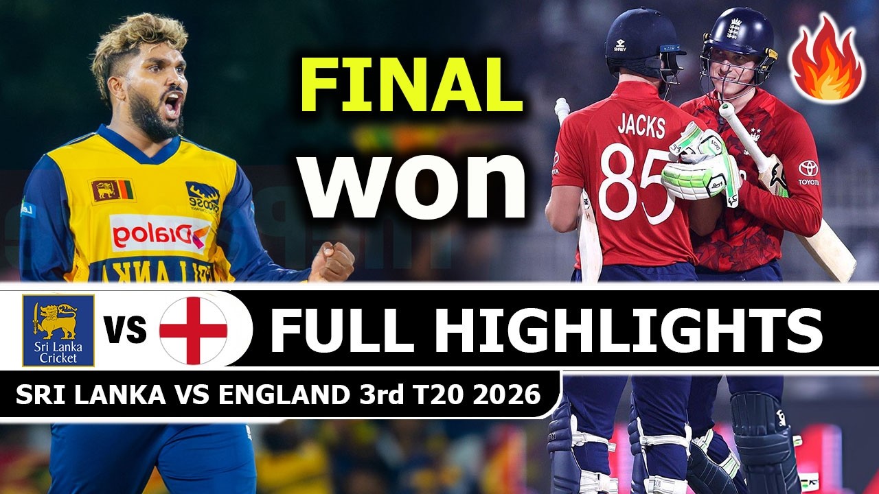 SL vs ENG 3rd T20 Match Full Highlights 2026 | Sri Lanka vs England
