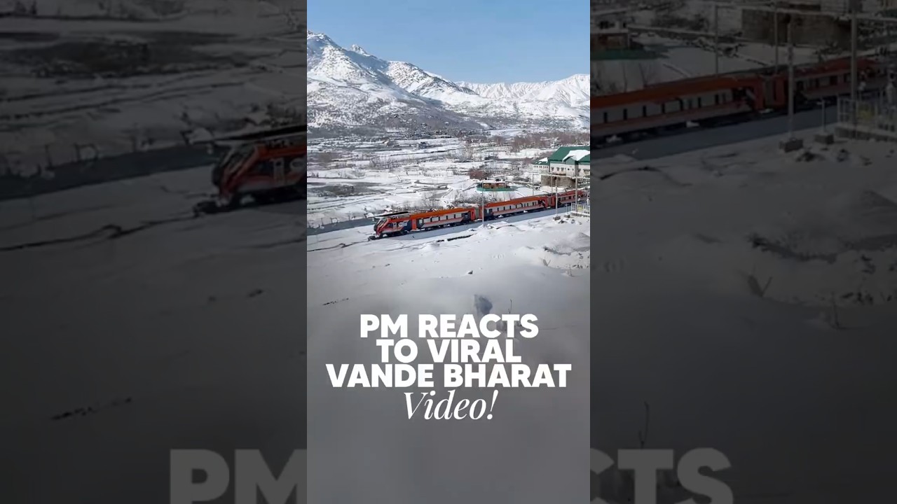 PM Modi Reacts to Viral Vande Bharat in Snow-Covered Kashmir