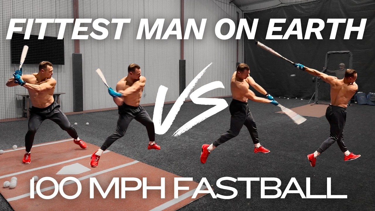 Can the Fittest Man on Earth hit a 100 MPH Fastball?