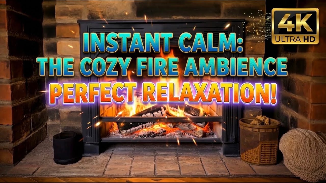 Realistic Fireplace Sounds | Deep Crackling Fire for Relax & Sleep 🔥