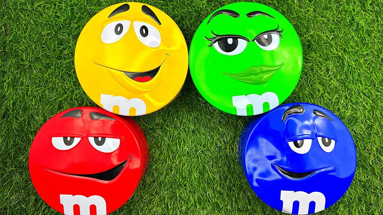 Satisfying Video | Unpacking 4 M&M'S  Boxes with Candy ASMR