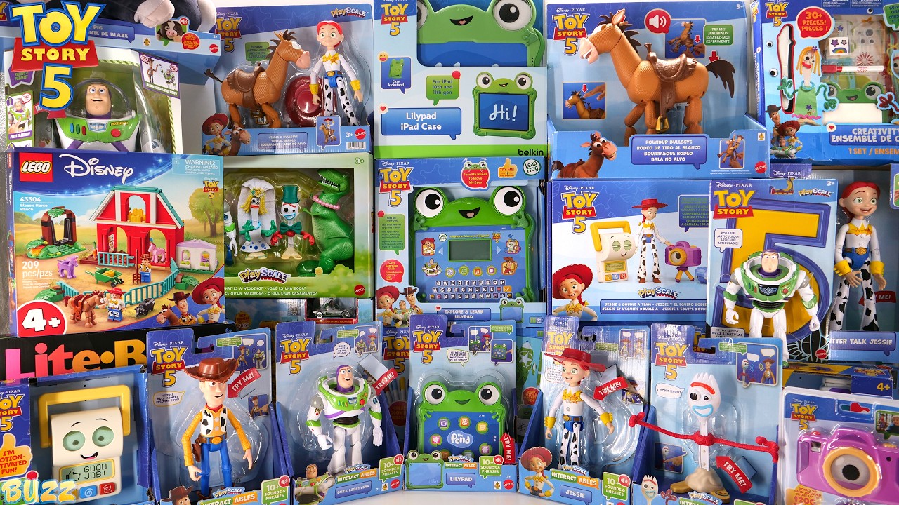 Disney Pixar Toy Story 5 Toy Collection Unboxing Review ASMR