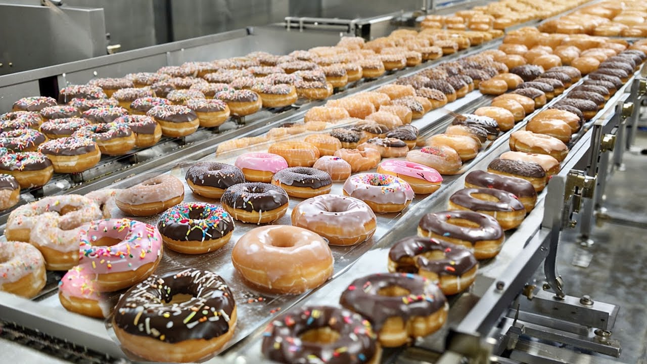 How Donuts Are Made in a Factory | Inside Donut Factory