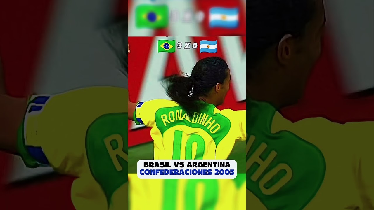 Brasil vs Argentina Confederaciones 2005 Completo😲