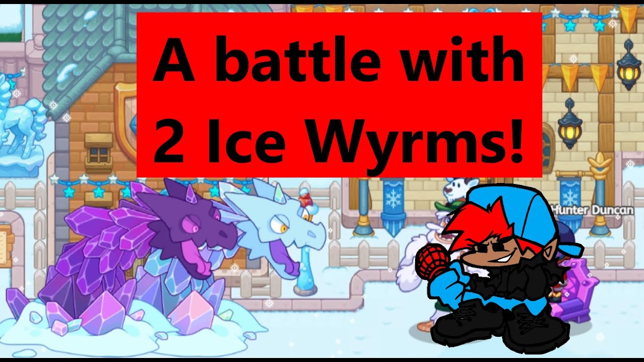The final battle with 2 Ice Wyrms.