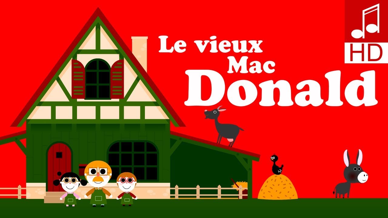 LE VIEUX MACDONALD A UNE FERME comptine pour bébé & enfant de maternelle