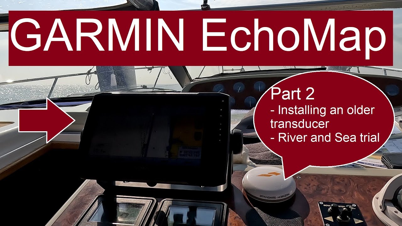Garmin EchoMap — установка старого датчика и морские испытания #Echomap