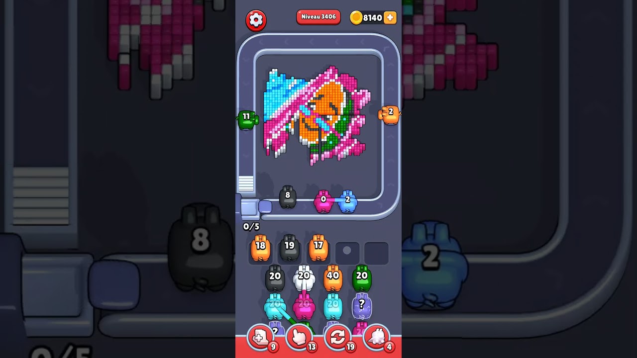 Pixel Flow Level 3406 Very Hard - The one with the watermelon