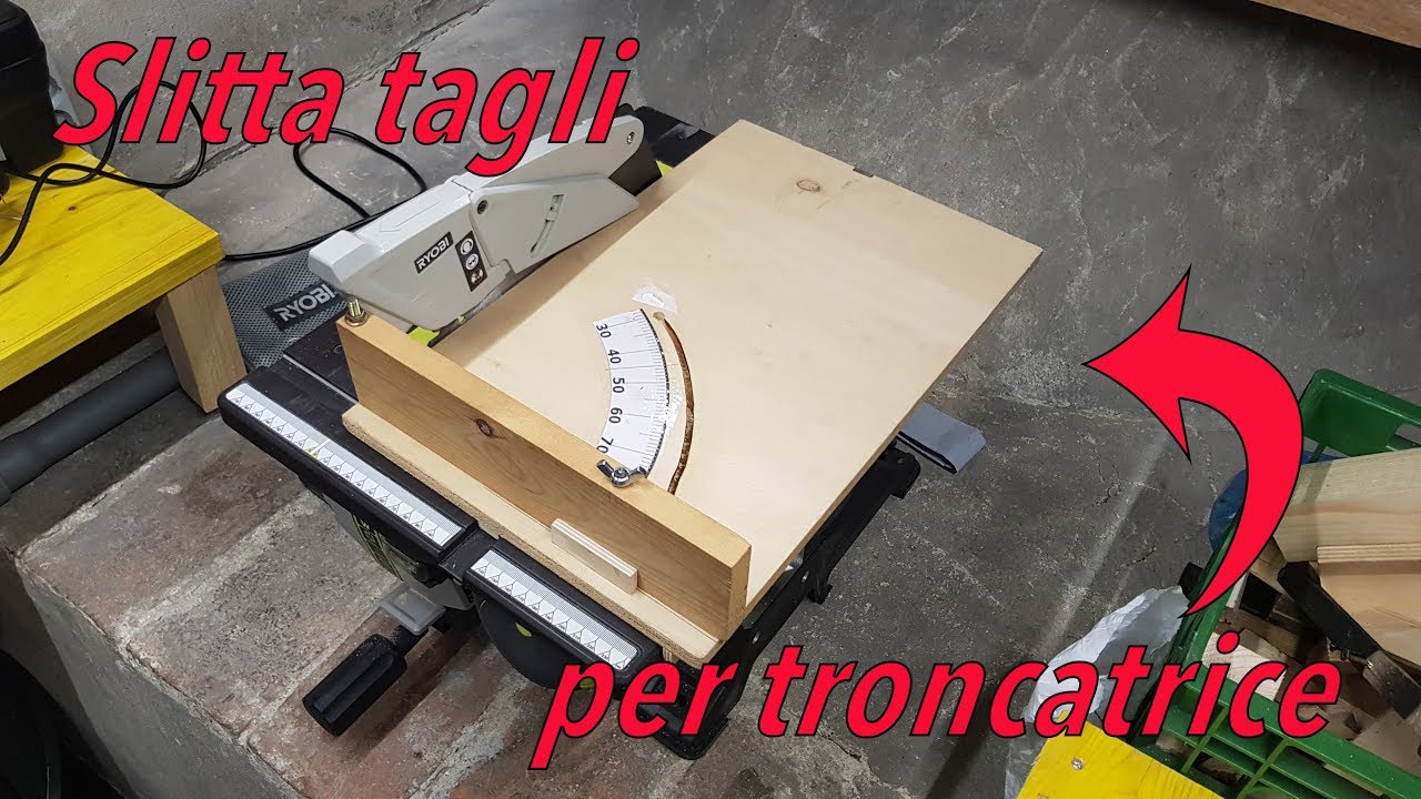 Slitta tagli per troncatrice - Fai da te
