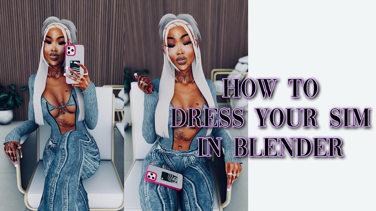blender | the sims 4 : how to dress your sim in blender