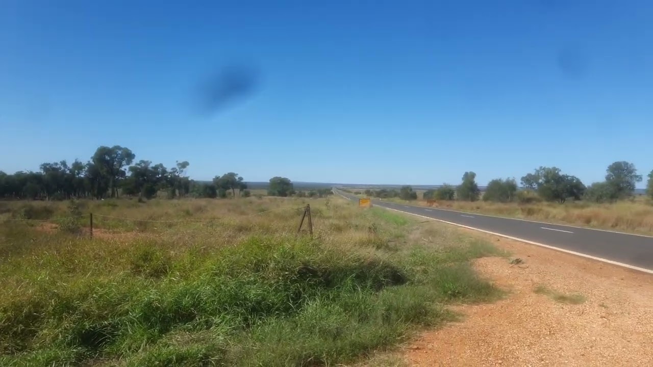 The wide open spaces, Gregory Development Road, Central Queensland.  Very green from recent flooding