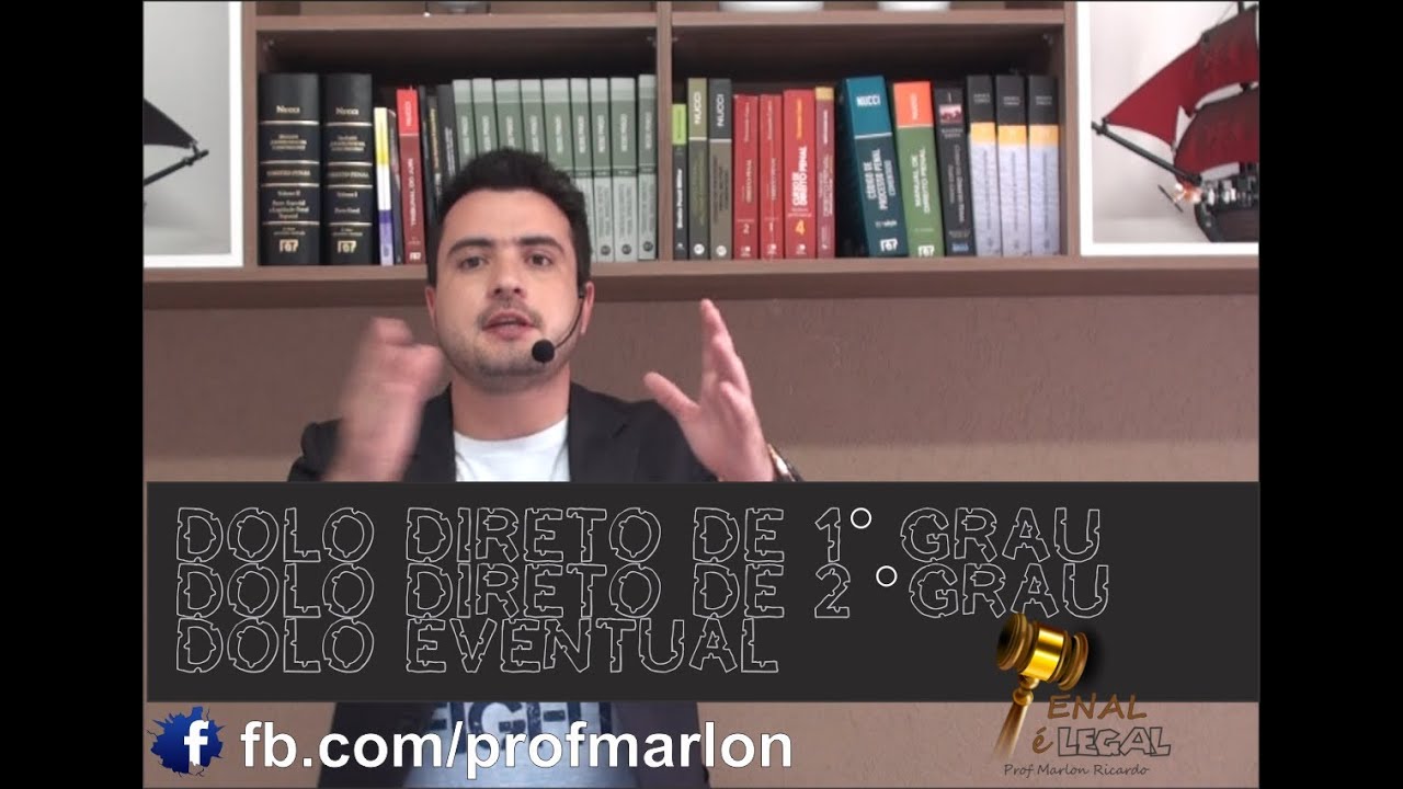Dolo Direto de Primeiro Grau, Segundo Grau e Eventual - Marlon Ricardo